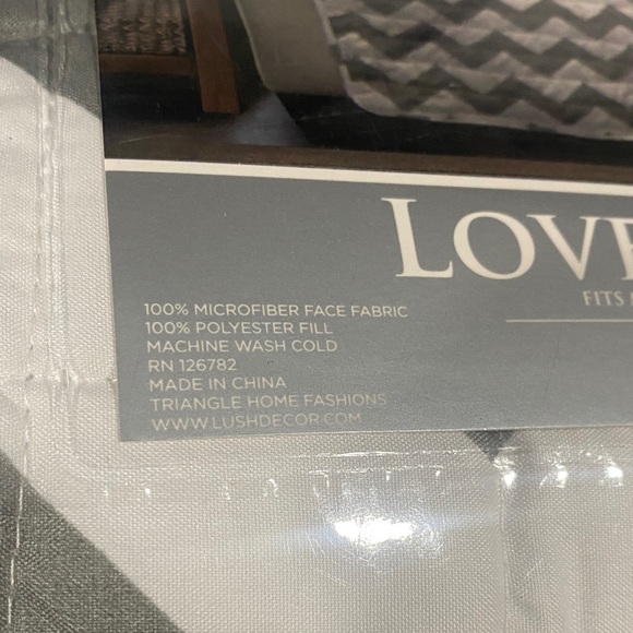 Chevron Loveseat Cover - Gray and White - Picture 4 of 8